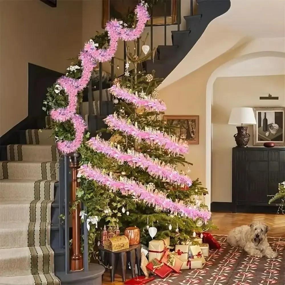 2М Розовая гирлянда DIY Аксессуары Венок Подвеска Новые Рождественские украшения Рождество