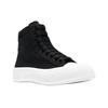 Alexander Mcqueen Deck Высокие Стильные Скейтбордические Кроссовки Мужские Черные 707681W4MV71070