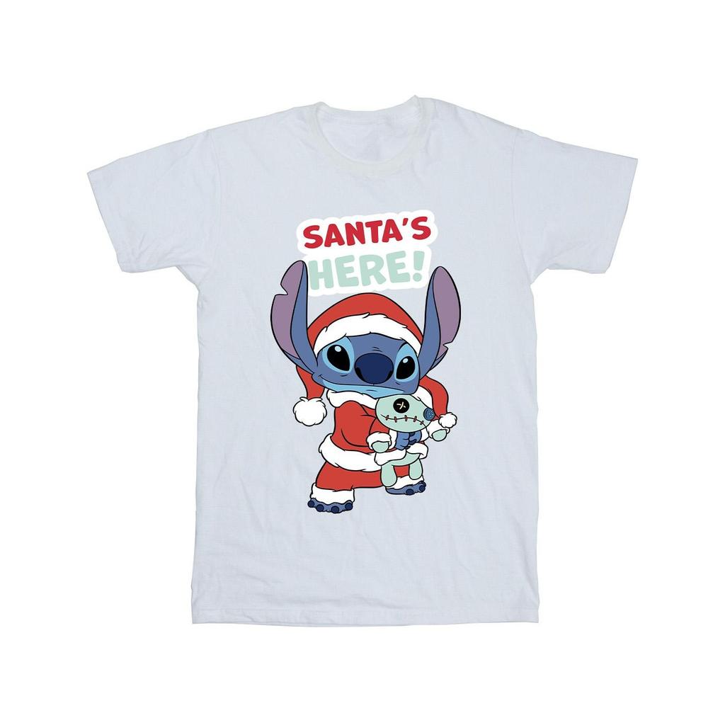 Disney Mens Lilo & Stitch Santa´s Here T-Shirt