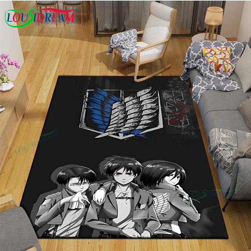 Модный 3D Мультяшный Ковер с Принтом A-Attack T-Titan для Гостиной, Противоскользящий Коврик, Коврики для Детской Комнаты, Коврик для Йоги, Декор, Подарок