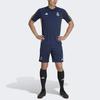 Adidas Тренировочные шорты Real Madrid Tiro 23 с полосатым принтом логотипа, эластичной талией и прямыми штанинами, футбольные шорты сезона 23, мужские шорты, чернильно-синие IB0870