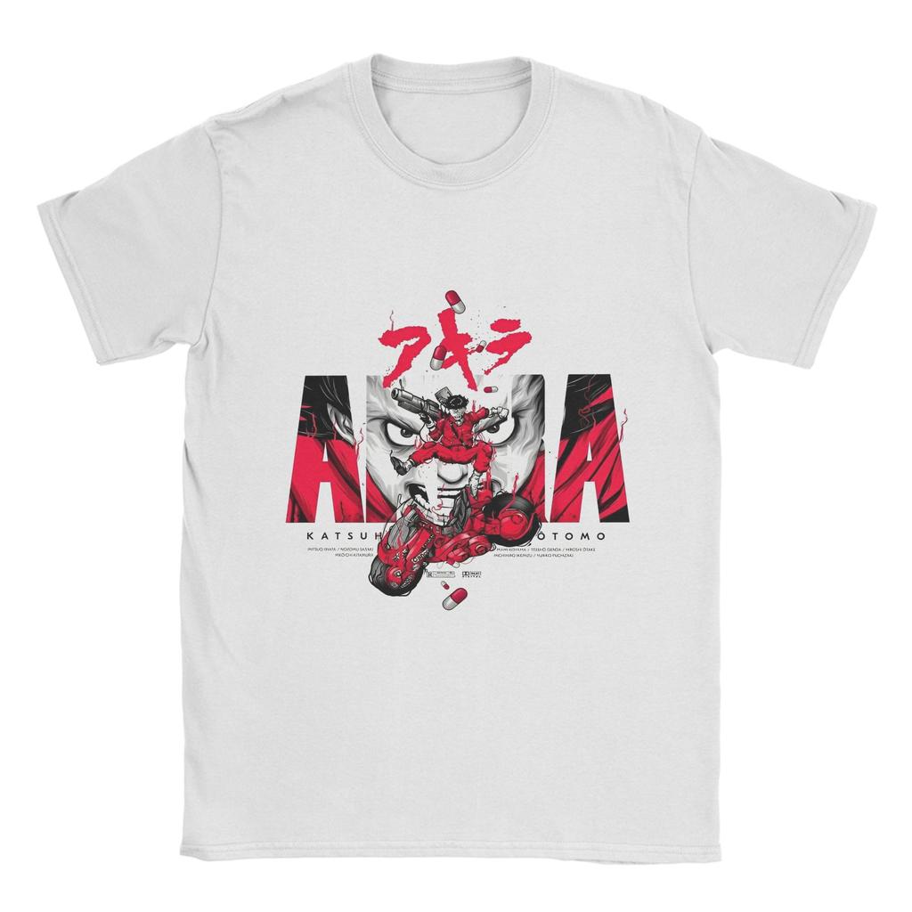 Akira Kaneda Classic Design  T Shirts for Men Cotton Novelty T-Shirt Round Neck  Tees Short Sleeve Clothing Original