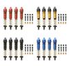 4Pcs Aluminum Alloy Shock Absorber 115mm Metal Suspension Shock Absorber for 1/10 RC Crawler Car