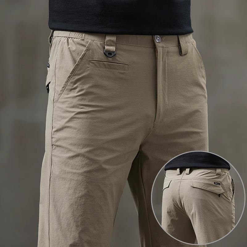 Мужские весенние брюки кэжуал стрейч прямого кроя 2025 - Летнее ощущение прохлады