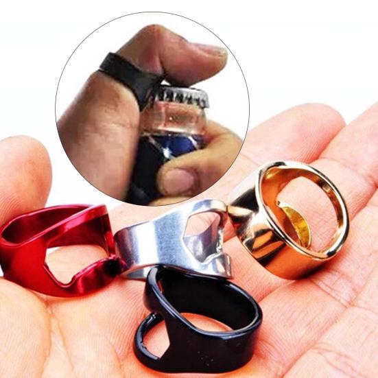 1 шт., домашний бар, нержавеющая сталь, открывалка для пивных бутылок, кольцо для большого пальца, инструмент официанта