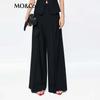 MO&Co. Women's Tailored Wide-Leg Trousers