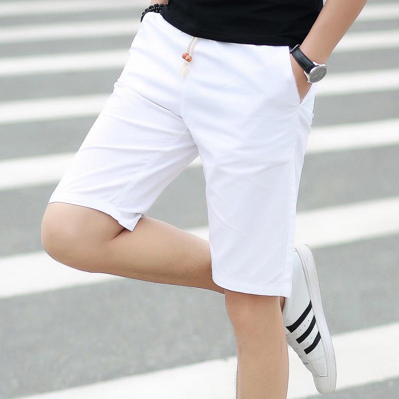 Летние мужские спортивные брюки, модные укороченные брюки, большие пляжные быстросохнущие брюки