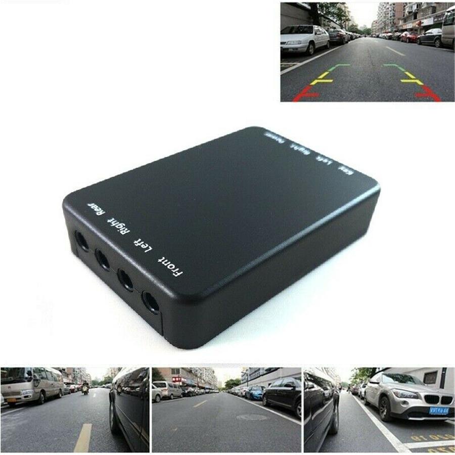 Parking System Switch Combiner Channel Converter Box 4 Way Camera Drive System