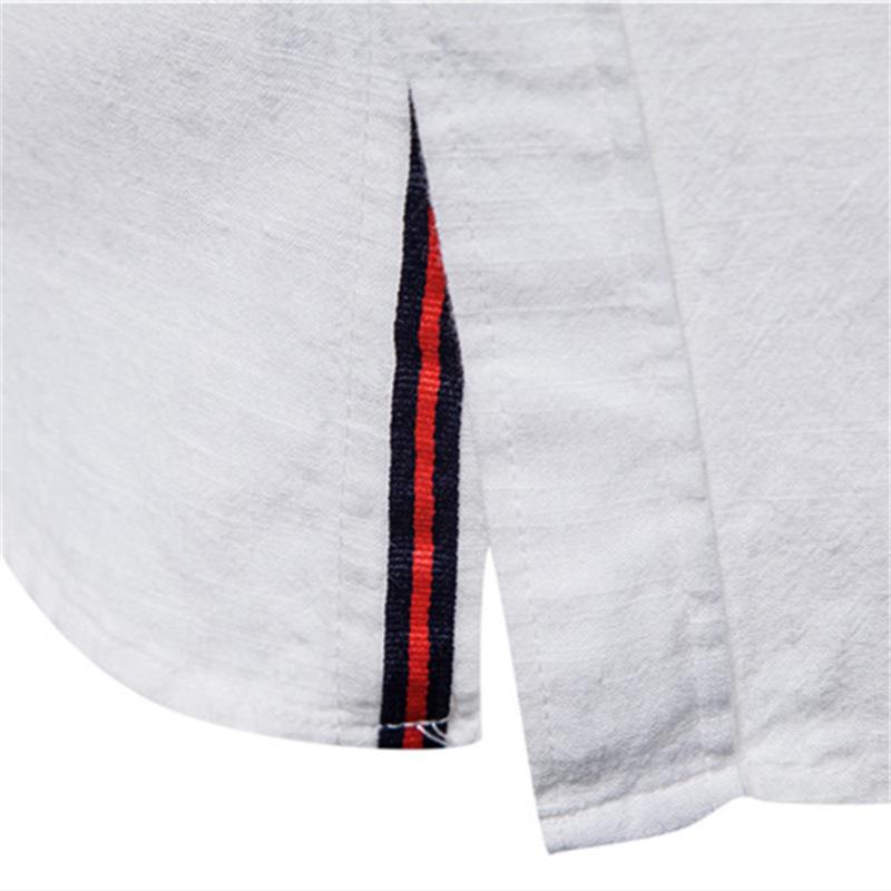 S1120520 Long-sleeved Shirts Cotton Linen Men's Tops