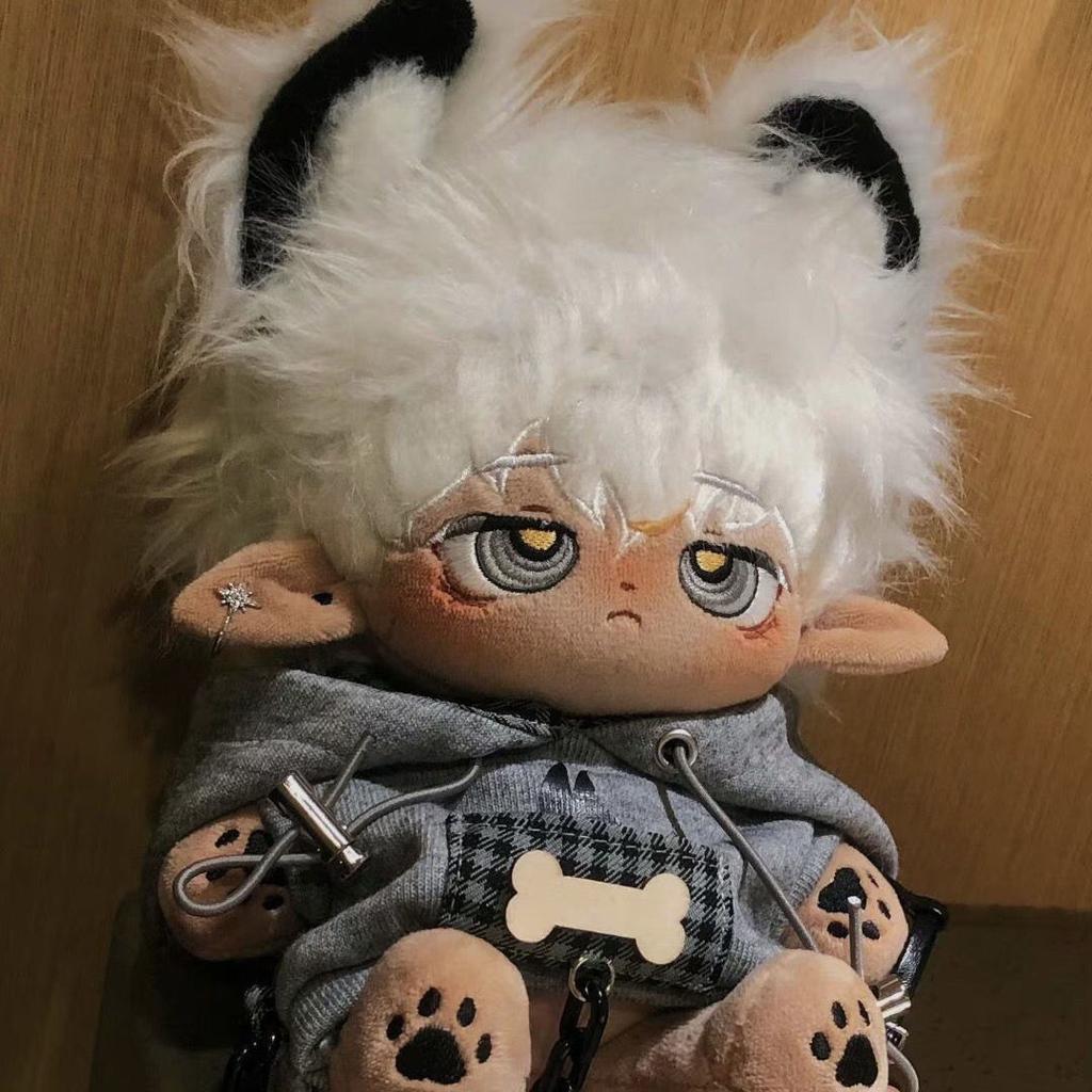 20см Астро Черный Скин Кукла Плюшевая Милая Наряжать Косплей Мультяшная Кукла Кавайная Мягкая Игрушка Фигурка Подушка Игрушки Коллекция День Рождения