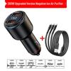 Dual USB Car Charger with Fast Charging & 200W Negative Ion Air Purifier