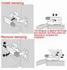 Wardrobe Cupboard Fast Loading Hinge Buffer Damper Full Overlay Hinge Buffer Hinge Automatically