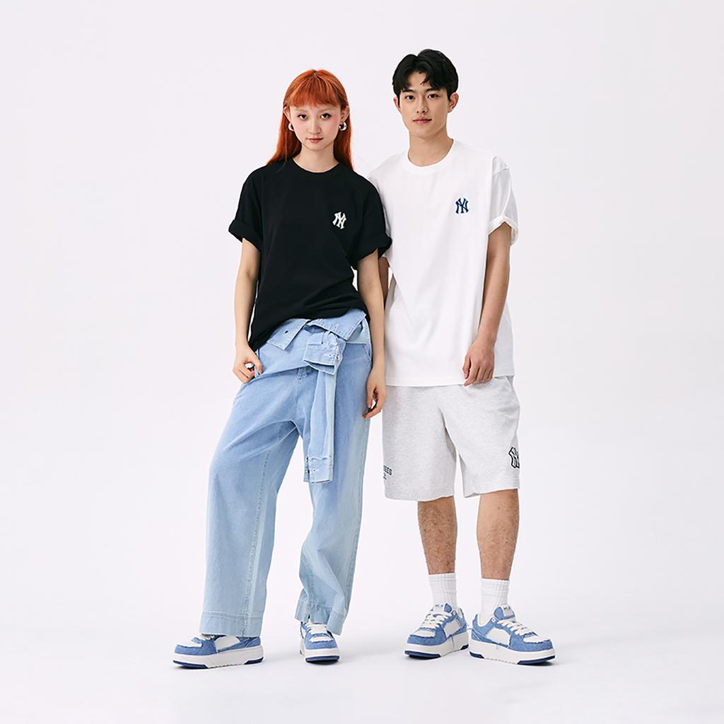 New MLB New York Yankees T Shirts Unisex Ivory 3ATSM0653-50IVS