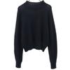 Made In Italy Long Sleeve Dolman Sweater 42 Black Knit Women Used