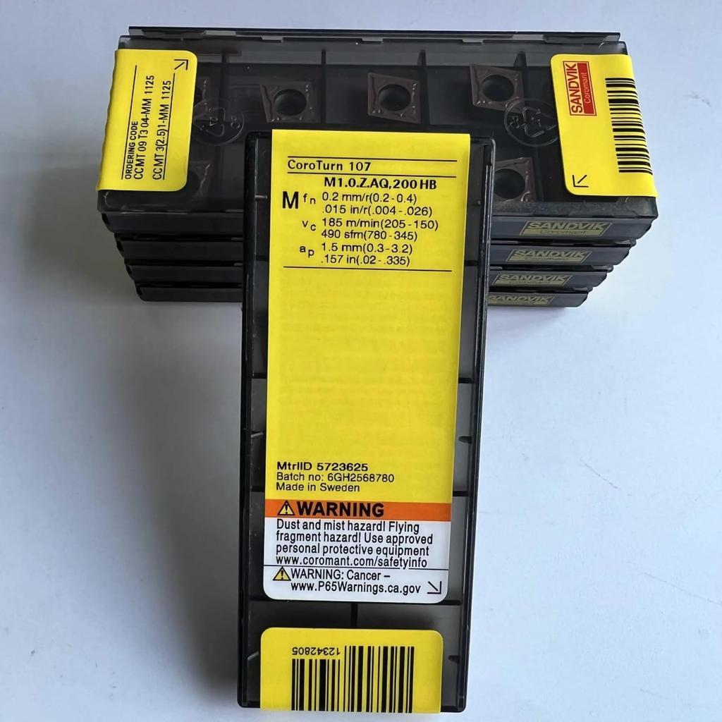 CCMT09T304-MM 1125 / Промышленные сменные твердосплавные пластины 10 шт.