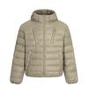 Lightweight Hooded Down Jacket Men Women - Clean Fit Short Puffer With 76-80% White Duck 550 Fill Power Nylon Shell