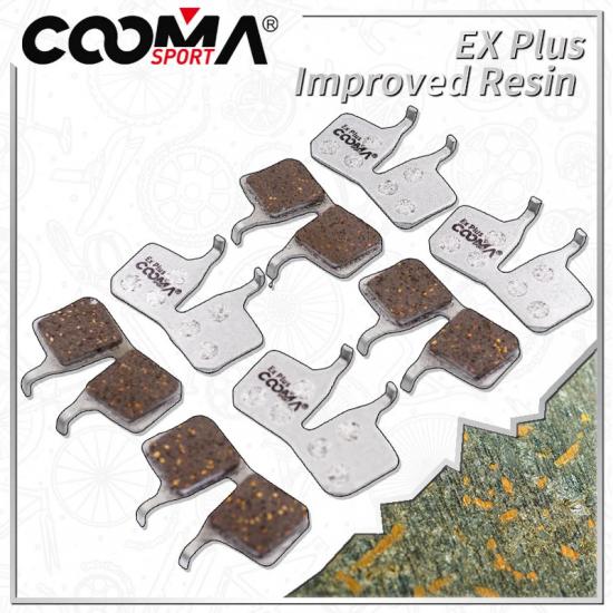 4 Pairs Ex Plus Bicycle Brake Pads for Magura MT5 MT7 4 Pistons Calipers, Improved Resin