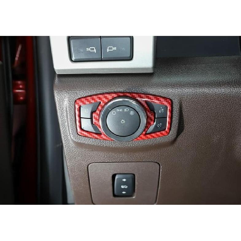 Car Headlight Lamp Switch Button Control Cover Decor for Ford Mustang F150 2015+