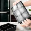 Силиконовая форма для кубиков льда пищевого качества, многоразовая форма для льда с крышкой, легкое извлечение для виски, коктейлей, Череп, Сфера, Квадрат