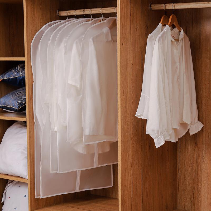 1 шт. PEVA прозрачный чехол для одежды, пылезащитный чехол для домашнего пальто, костюма, пылезащитный чехол для одежды, пылезащитная сумка-органайзер