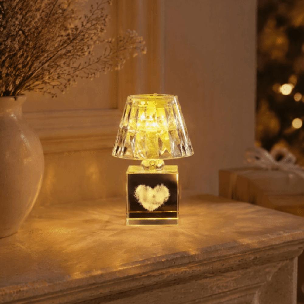 LED Modern Crystal Table Lamp Acrylic Bedside Night Light Creative Crystal Desk Lamp Home