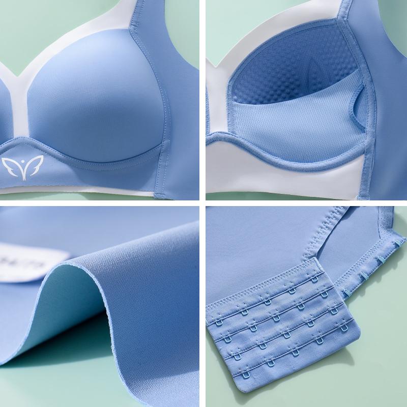 Бюстгальтеры пуш-ап для женщин, большие размеры, бесшовный бюстгальтер, беспроводной бюстгальтер, на легкой подкладке, полный охват, бюстгальтер, нижнее белье, чашка CDE
