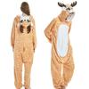 Роскошно мягкий унисекс взрослый комбинезон-кигуруми с животным для максимального комфорта