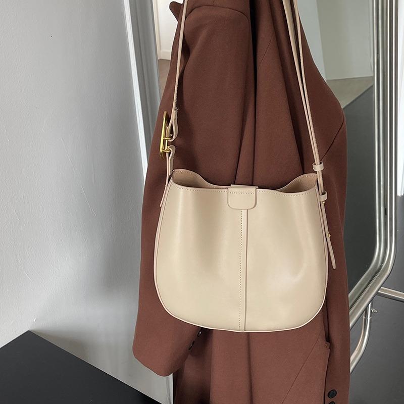 Корейская полукруглая сумка-седло Niche Fashion из натуральной кожи на одно плечо через плечо из коровьей кожи женская сумка простая повседневная сумка