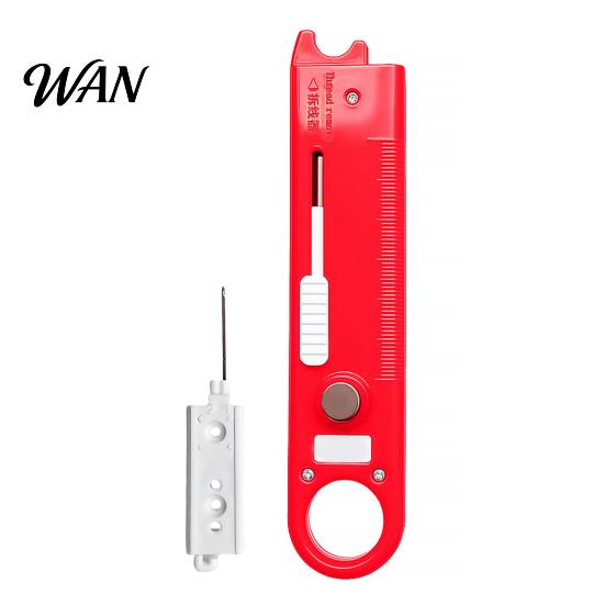 Needle Threading Helper 1/2Pcs 4-In-1 Sewing Threader Tool with Seam Remover, Magnifying Glass, Magnetic Guide, Tools, Accessory Mini
