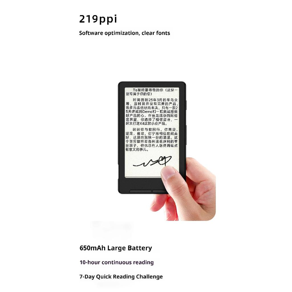 Для Xteink X4 E Ink Читалка Электронная Бумага Электронная Книга Магнитная Ультратонкая Портативная Мини Карманная Для Уличного Путешествия Чтения 88