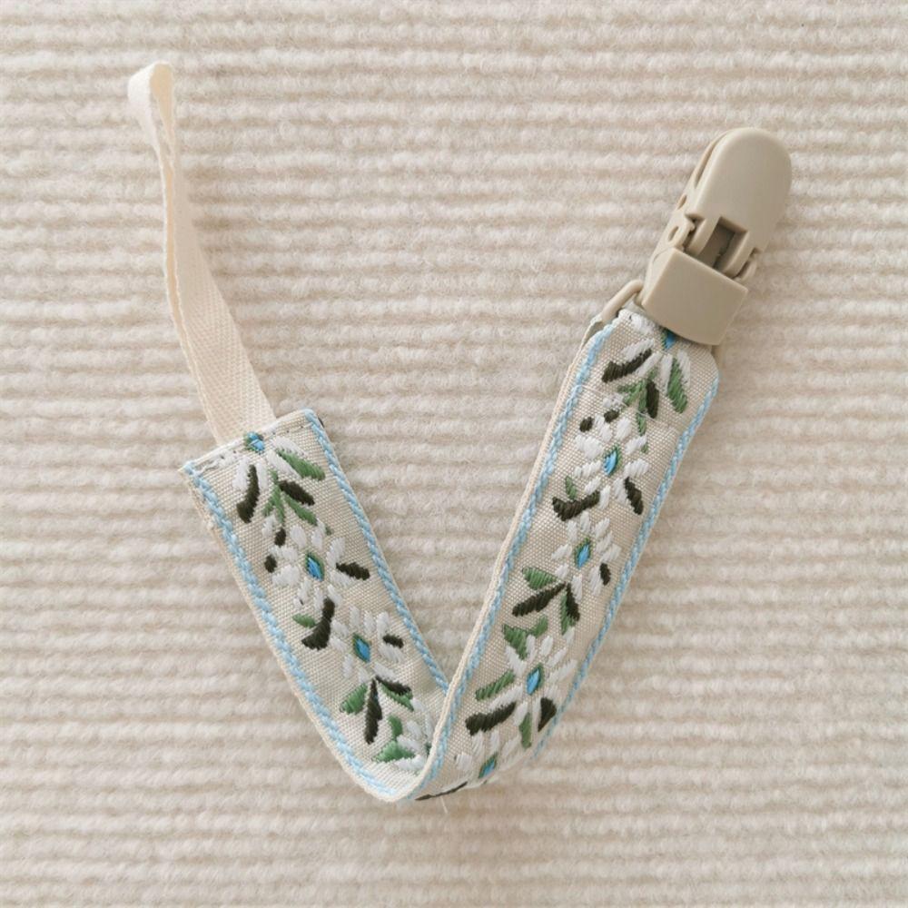 Регулируемый держатель для пустышки в этническом стиле, держатель для соски, клипсы, детская ткань, цепочка для пустышки для малышей