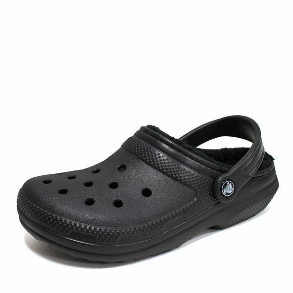 Crocs Unisex Classic Lined Clog Winter Slippers Black 203591 060