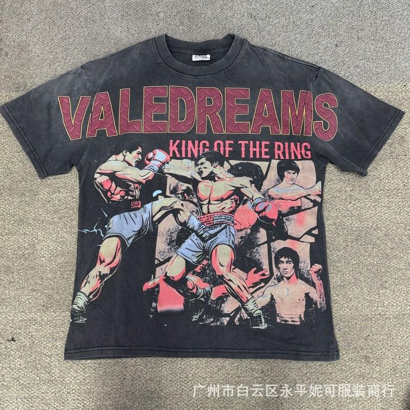Mens Womens Loose Fit Streetwear Cotton Tee With Creative Graphic Print Casual Short Sleeve T-Shirt