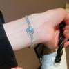 Star Round Devil's Eye Rhinestone Devil's Eye Bangle Banquet Clothes Jewelry  Ladies Girls