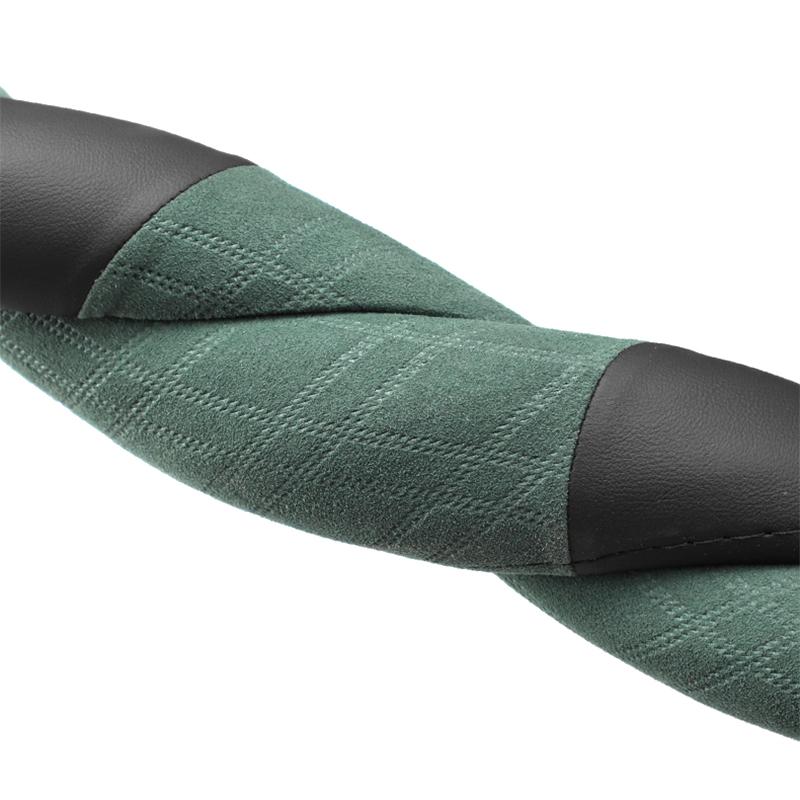 Замшевый чехол на руль автомобиля, дышащая противоскользящая кожа, аксессуары для салона автомобиля для Geely Geometry C 2022