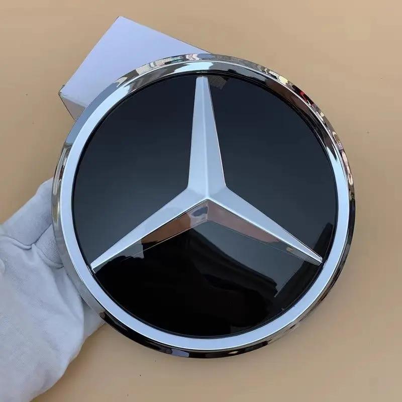 DJR5 Hot 2025 Grill Badge Flat Mirror Front Emblem For Mercedes-Benz A Class W176 A180 A200 A260 2013 2014 2015 2016 2017 2018 W176 E