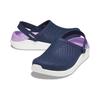 Crocs Сабо LiteRide EVA с круглым носком, слипоны, унисекс, сине-фиолетовые 204592-4SP