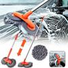 Car Wash Brush Rotating Car Wash Mop Rotating Long Handle Car Cleaning Brush Chenille Car Wash Mop For Boat RV Truck