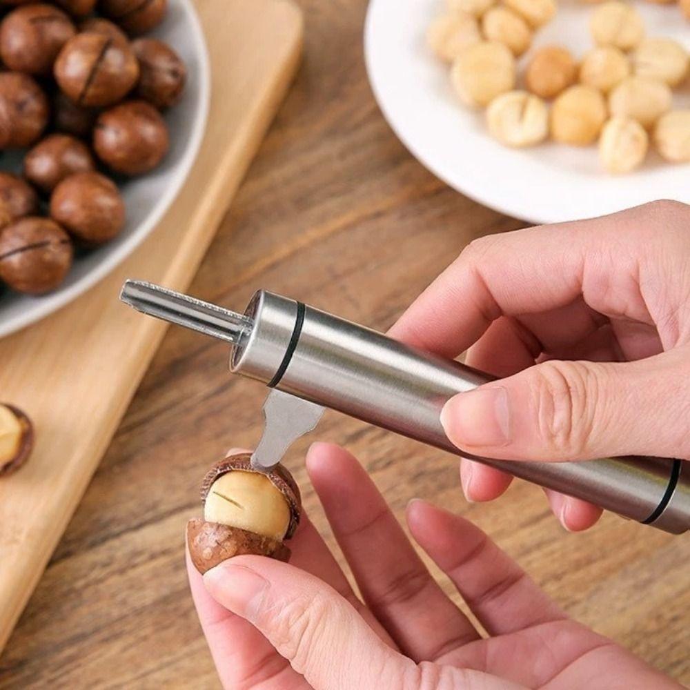 Manual Nut Opener Stainless Steel Hazelnut Sheller Multipurpose Pecan Tong Sheller for Home