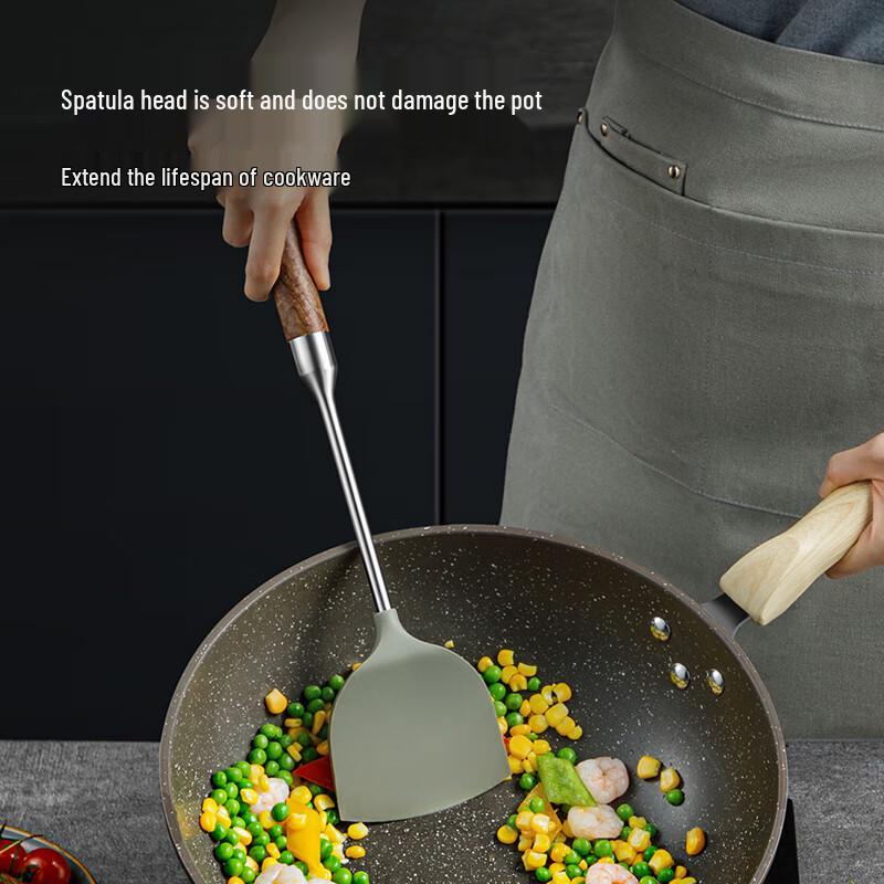 COOKER KING Rosewood Handle Silicone Spatula