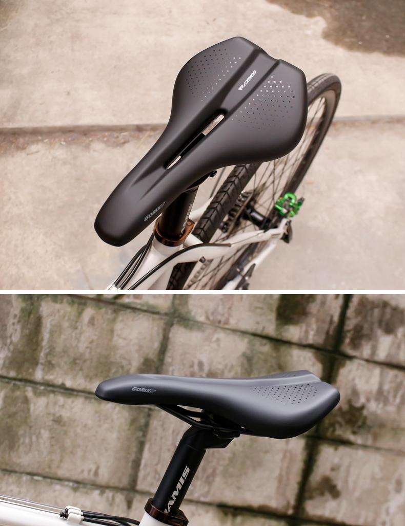 GORIX Bicycle Bicycle Soft Sports Road Bike Shock Bicycle Saddle Cross MTB Saddle, Saddle, Waterproof, Cushion, Saddle, Cushion, Absorption,