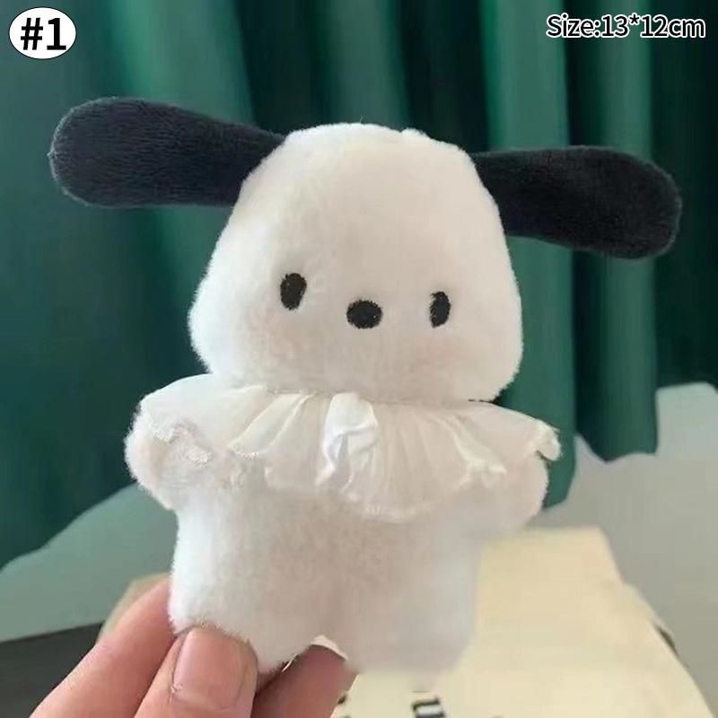 Kawaii Plush Dog Keychain Cartoon Puppy Stuffed Keyring Bag Pendant Couple Keychains Birthday Christmas Gift Bags Fillers