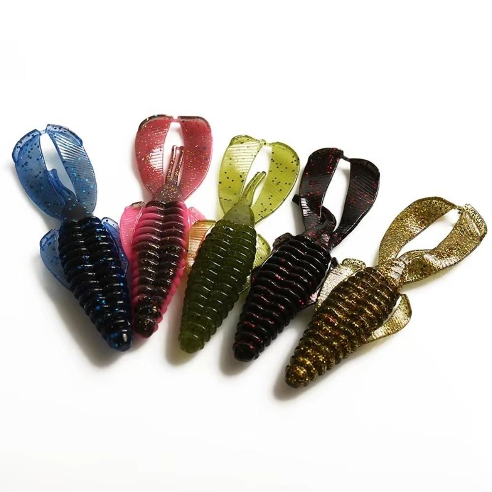 Silicone Soft Shrimp Lure 80mm Soft Lobster Worm Bait Fishing Bait Wobbler Freshwater Fishing