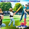 Baseball Seat Set, Foot-Operated Pitching Machine, 10 Balls, Outdoor Play, Automatic Baseball Launcher, Outdoor Sports Toy
