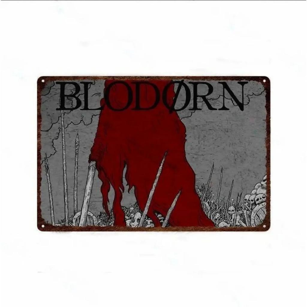 Металлическая табличка Жестяные знаки Bloodborne Настенное украшение Винтажные художественные постеры Жестяная картина для мужской пещеры Дома Кафе Игровой комнаты Клуба Бара