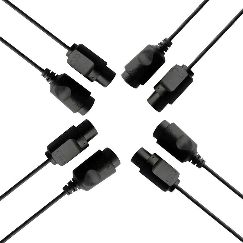4 Pack 6ft Long Replacement Cable for Nintendo 64 N64 Controller Extension Cord Pack