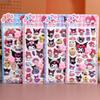 Sanrio Мягкая зажатая Счастливая Мягкая Милая Кошачья Лапка Декомпрессионная Наклейка Пузырчатая Наклейка Наклейка для Украшения Чехла Телефона
