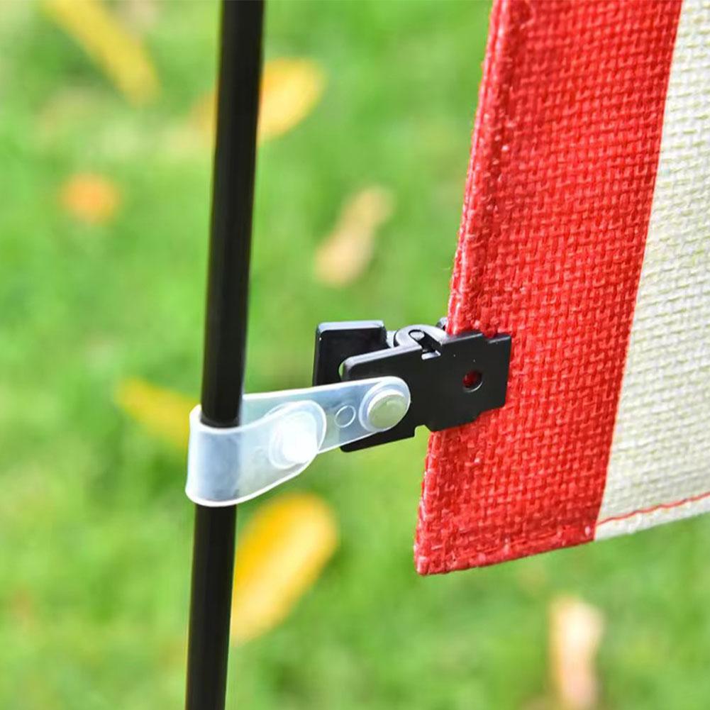 Премиум черный садовый флаг фиксаторы и зажимы 5 шт. набор использовать флагшток и на газон ветер для анти Ya G8W1