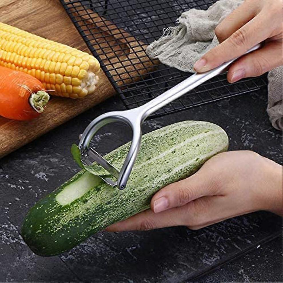 Potato Vegetable Peeler for Kitchen - Premium Stainless Steel Y Shape Swivel Peelers for Potato, Carrot, Fruit