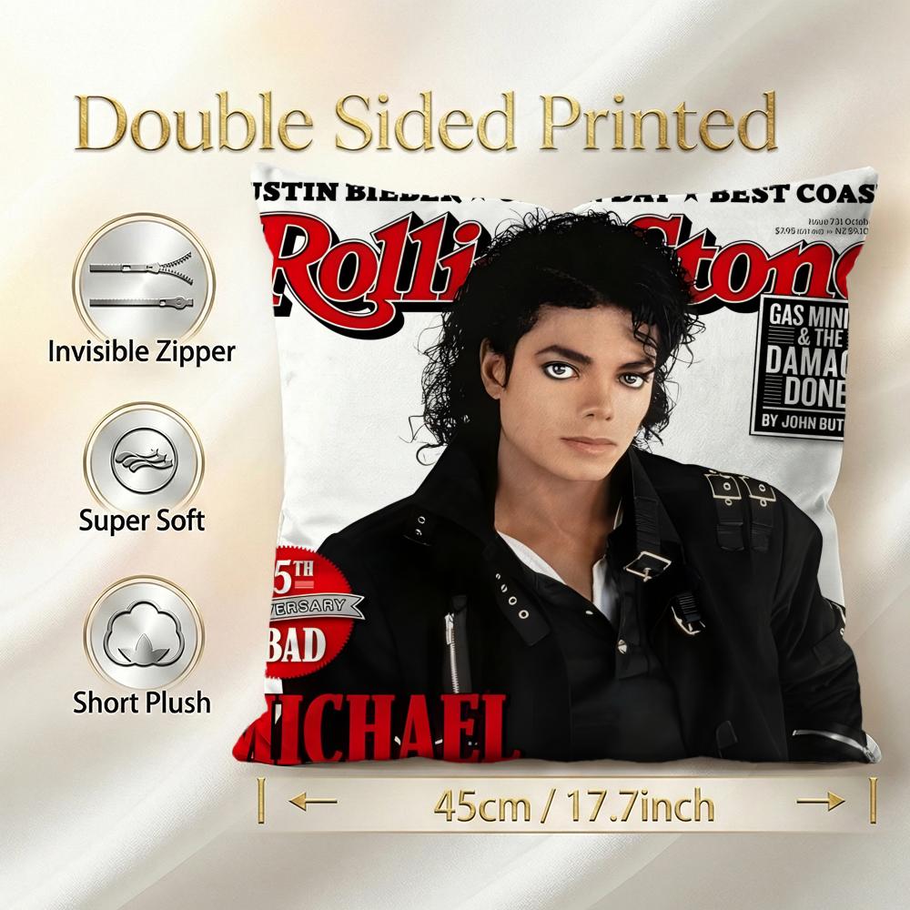 Artist Michael Jackson Cushion Cover Decorative Cushion Cushions Covers Cover Sofa 50X50 Pillow 4 Piece 45X45 40X40 Pillowcase